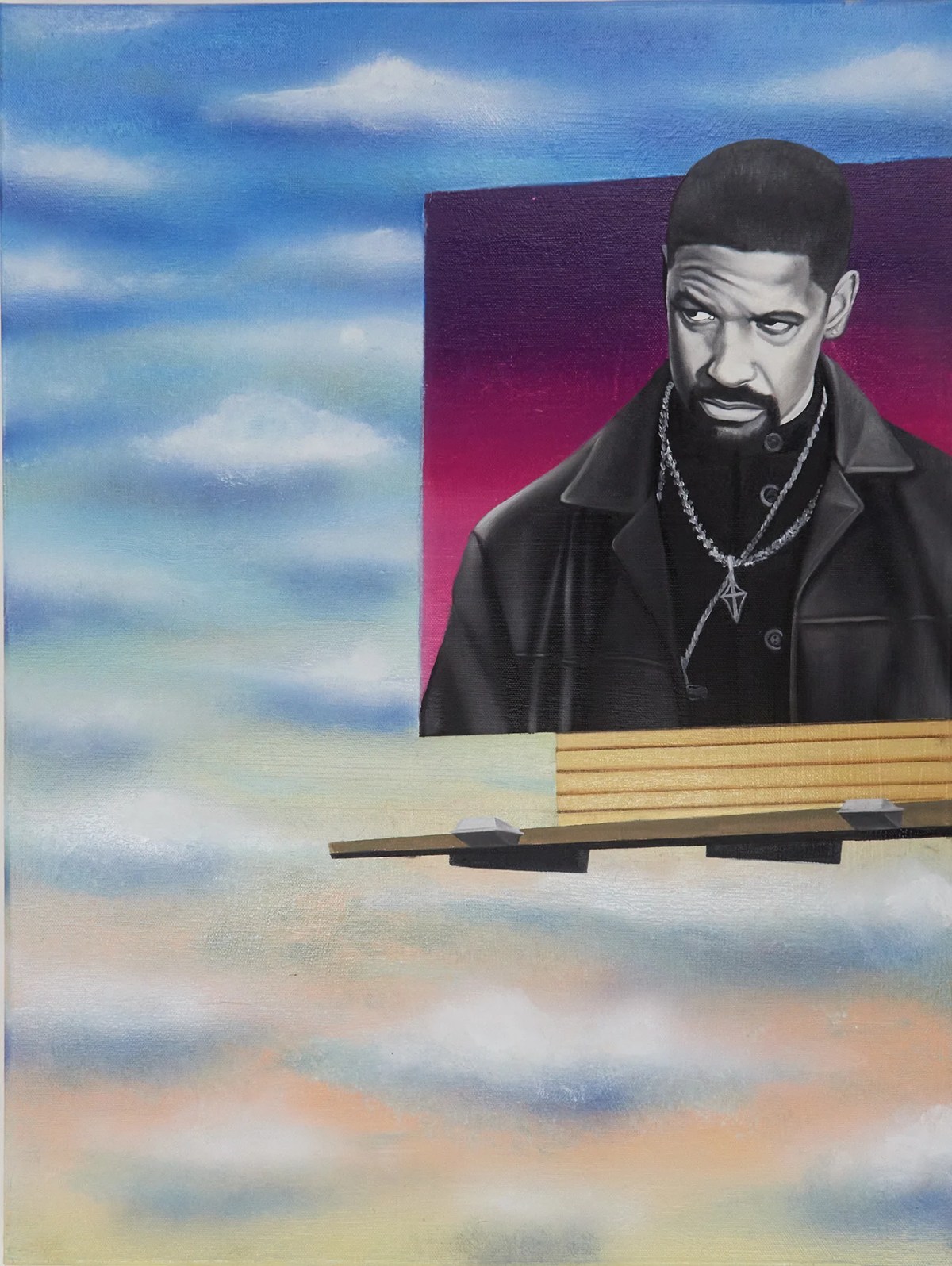 Training day (2024) Oil, enamel on canvas