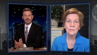 Elizabeth Warren Denounces ‘Jimmy Kimmel Live!’ Blockage by Nexstar, Sinclair: ‘Reeks of Corruption’