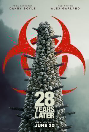 28 Years Later movie 2025 poster.