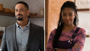 Damon Wayans Jr. and Jessica Williams in "Shrinking" Season 2