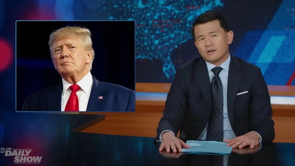 Ronny Chieng hosting the Oct. 2, 2025 edition of "The Daily Show" (Comedy Central)