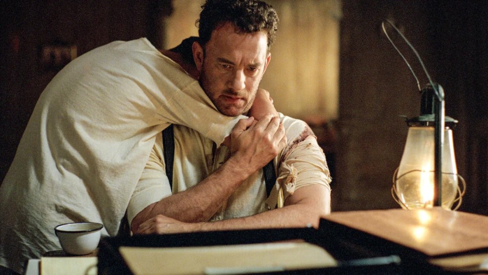 Tyler Hoechlin and Tom Hanks in "Road to Perdition."