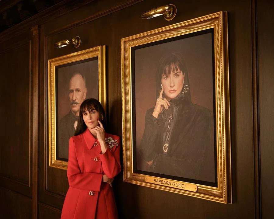 Demi Moore in a film still from The Tiger. Source: Gucci