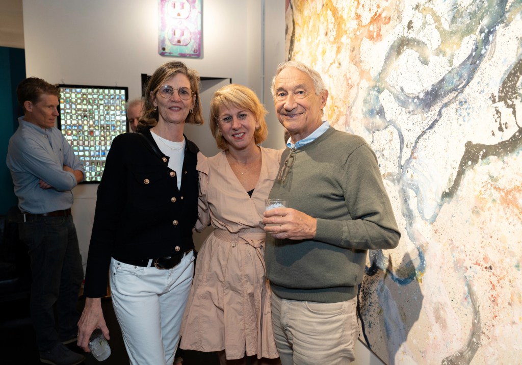 Sharon Waxman, CEO and Editor in Chief of TheWrap and Kelly and Herve couturier 